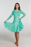 “Fabiana Aquamarine" Latin Dance Dress