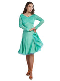 “Fabiana Aquamarine" Latin Dance Dress